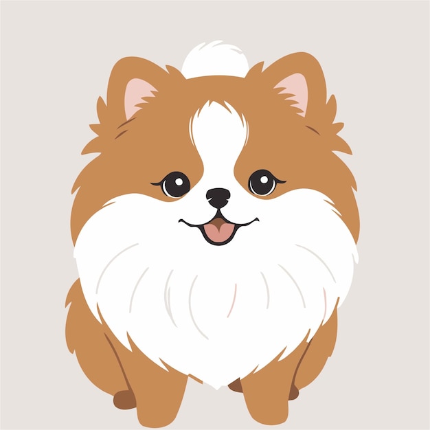 Vector vector illustration of a cute dog for children