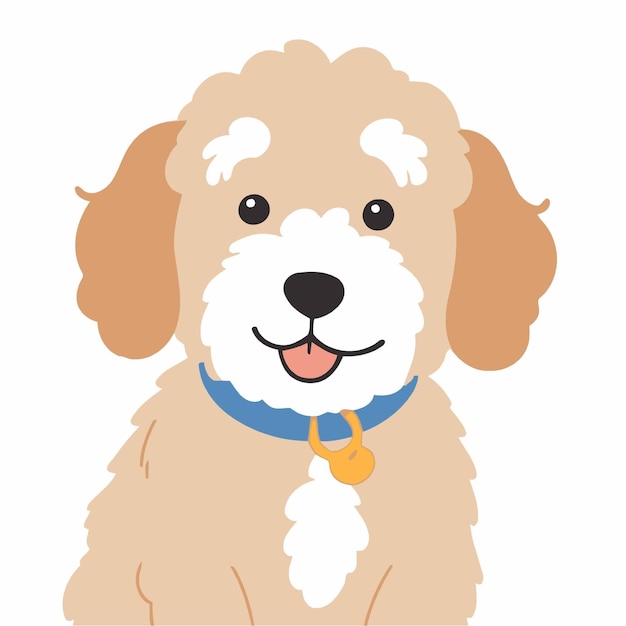 Vector illustration of a cute Dog for toddlers story books