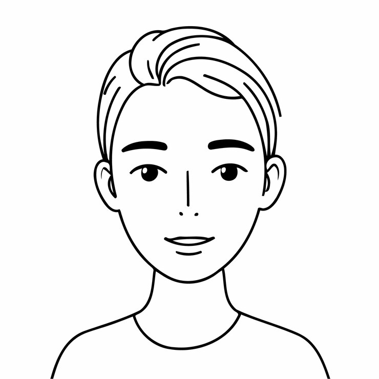可愛い人のベクトルイラスト 子供のための絵画のカラー活動
