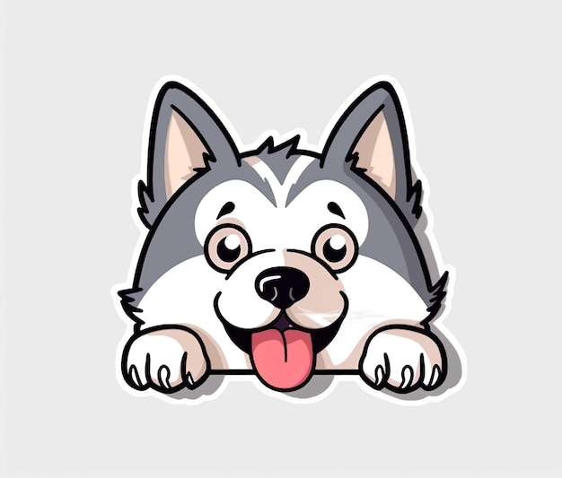 vector illustration of a cute puppy