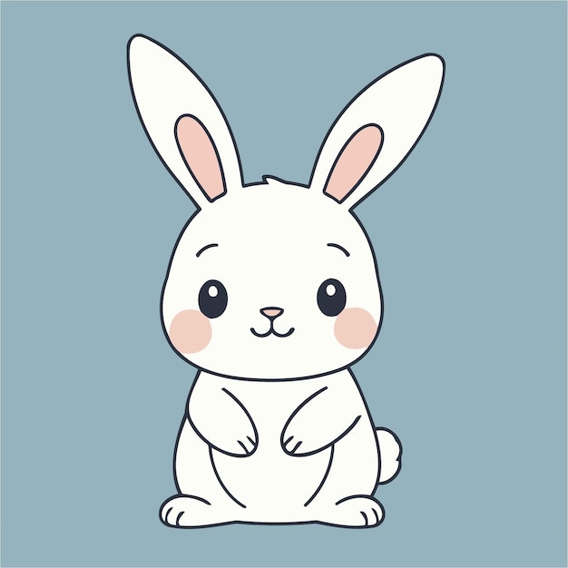Vector illustration of a cute Rabbit for kids