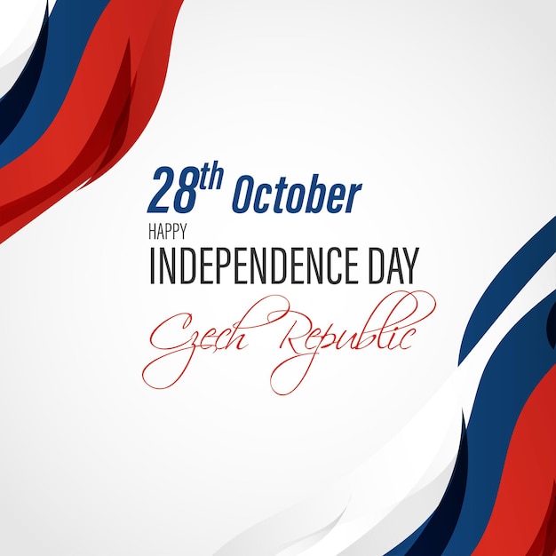 Vector illustration for Czeck republic independence day-27 October