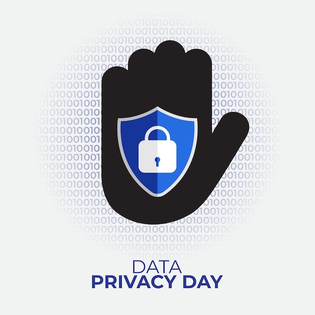 Illustrazione vettoriale per la giornata della privacy dei dati