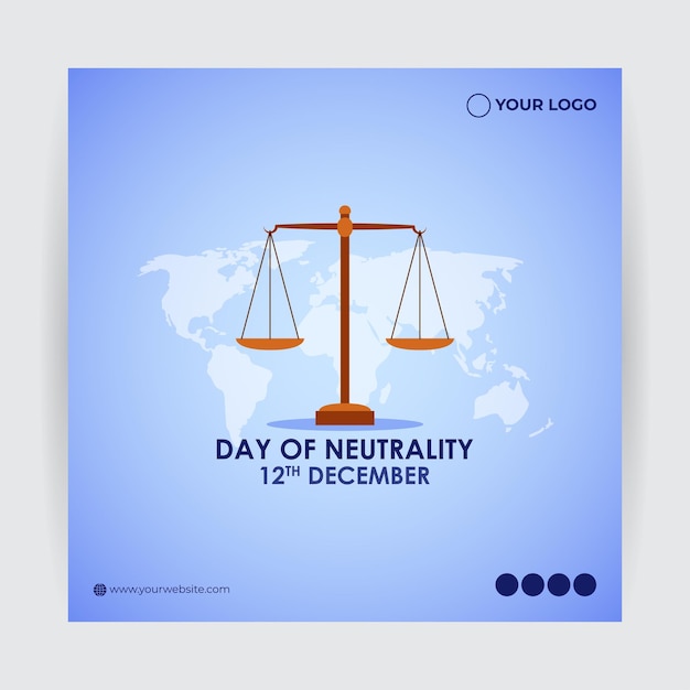 Vector illustration for day of neutrality