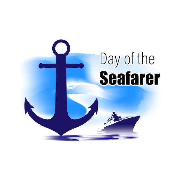 Vector illustration of Day of the Seafarer