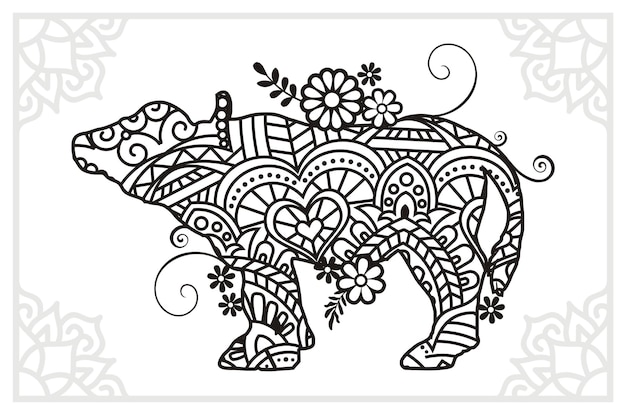 Vector vector illustration decorative animal on white background, my spirit animal