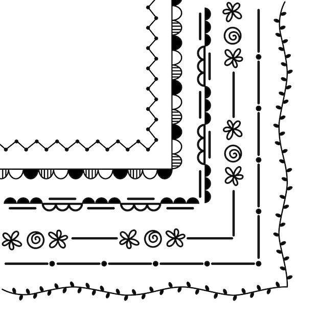 Vector illustration of decorative frames