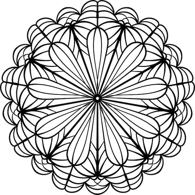 Vector illustration Decorative mandala pattern