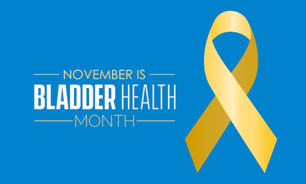 Vector illustration design concept of Bladder Health Month observed on every November