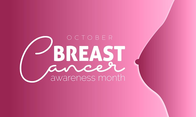 Vector illustration design concept of breast cancer awareness month observed on every october Mature content