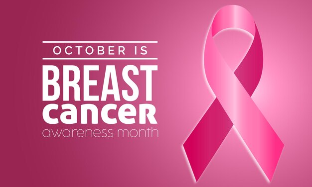 Vector illustration design concept of breast cancer awareness month observed on every october Mature content