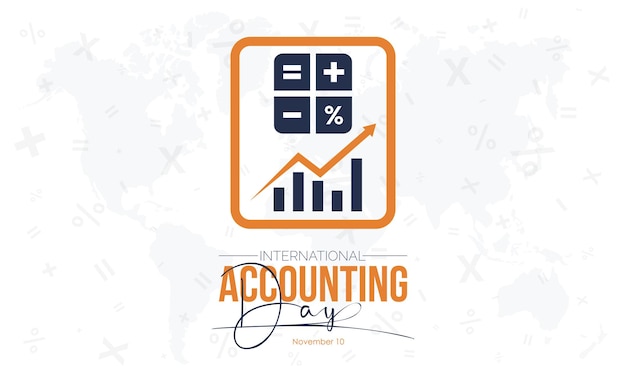 Vector illustration design concept of International Accounting Day observed on November 10