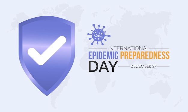 Vector illustration design concept of International Day of Epidemic Preparedness observed on December 27