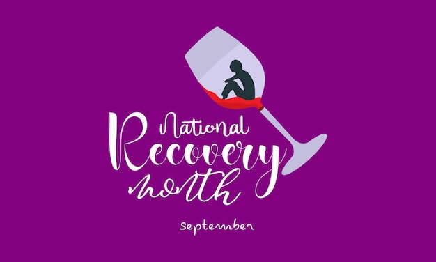 Concetto di design di illustrazione vettoriale del mese di ripresa nazionale osservato ogni settembre