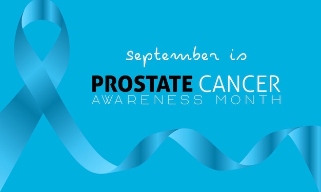 Vector illustration design concept of prostate cancer awareness month observed on every september