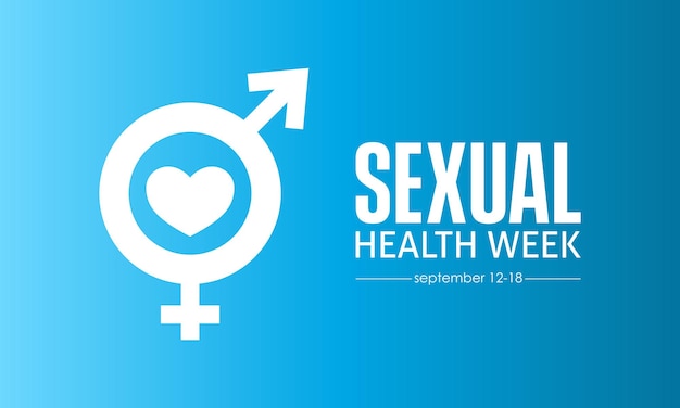 Vector illustration design concept of Sexual Health Week observed on every september