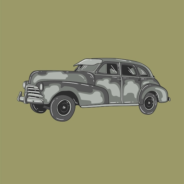 Vector illustration design of a vintage car 21