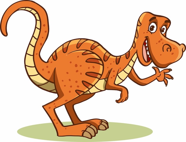 Vector vector illustration of dinosaurs cartoon