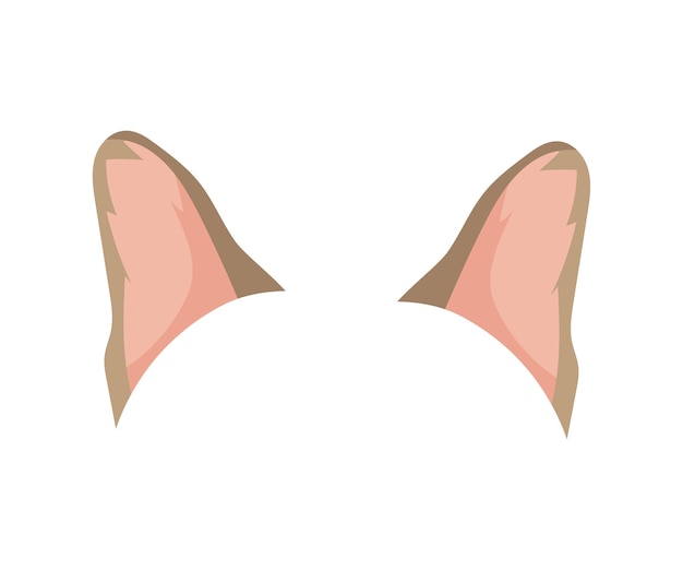 Vector illustration of Dog and Cat Ears