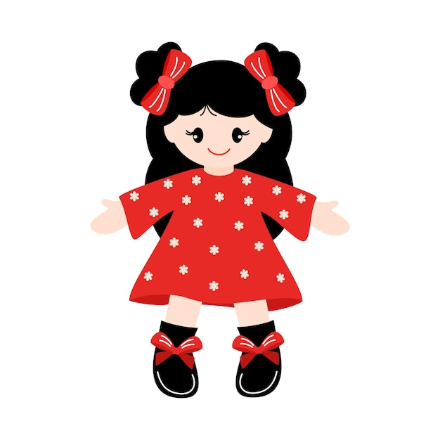 Vector illustration of doll