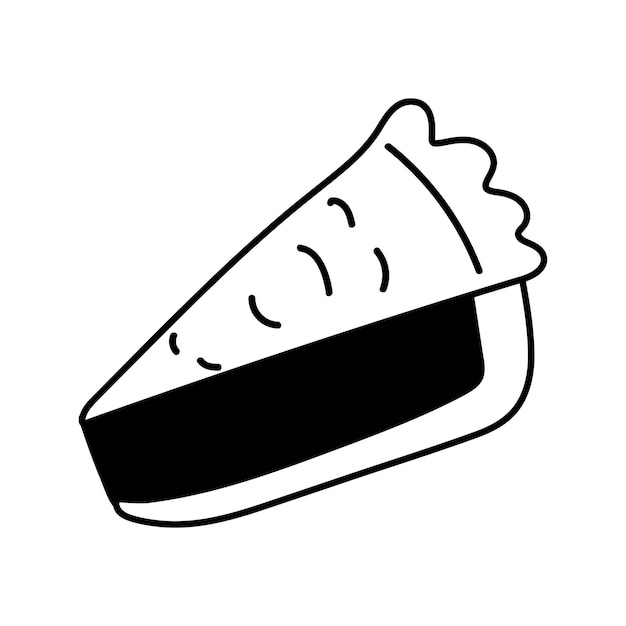 Vector illustration of doodle pie