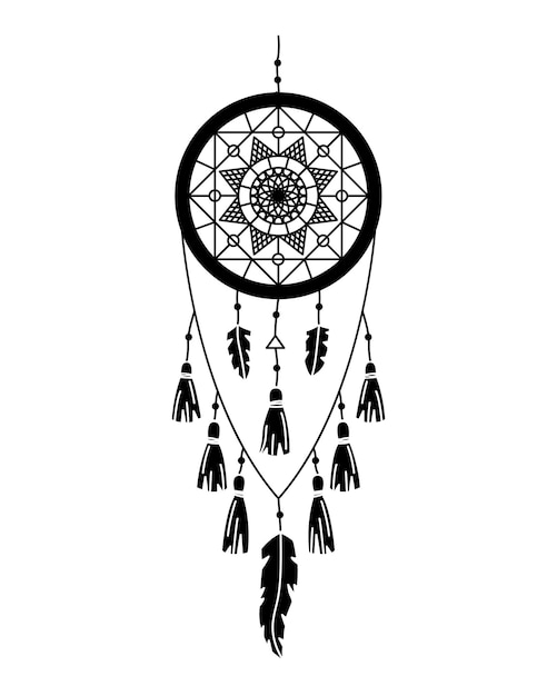 Dreamcatcher icon simple vector. Dream catcher 15205240 Vector Art