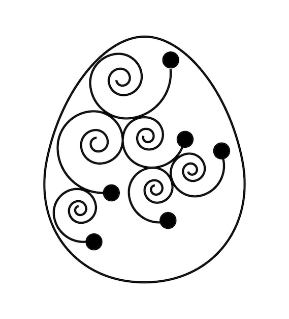 Vector illustration of Easter egg