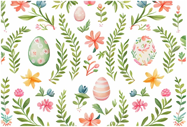 Vector illustration of easter theme pattern for fabric print wrapping paper design