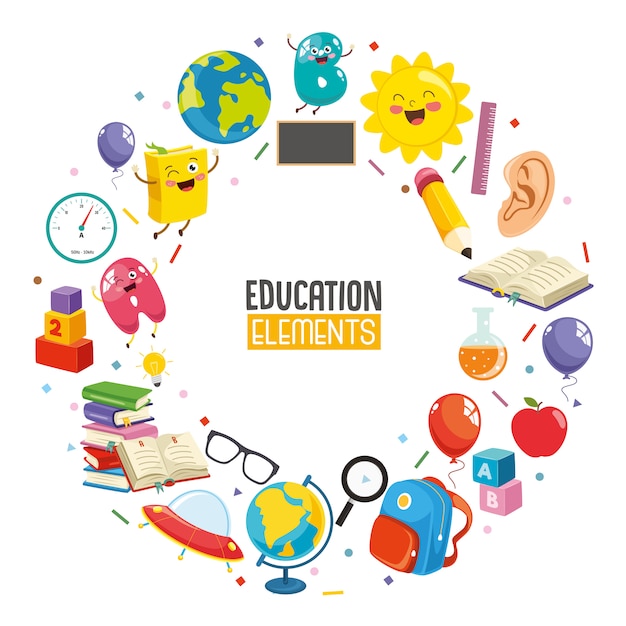 Vector illustration of education concept design