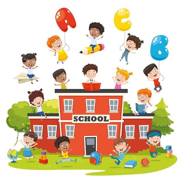 Vector illustration of education elements