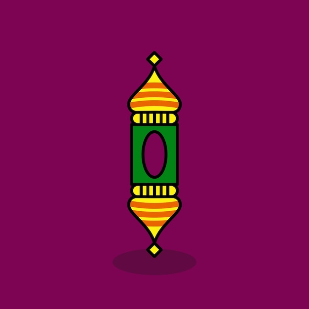 Vector illustration of Eid Islamic decoration knickknacks