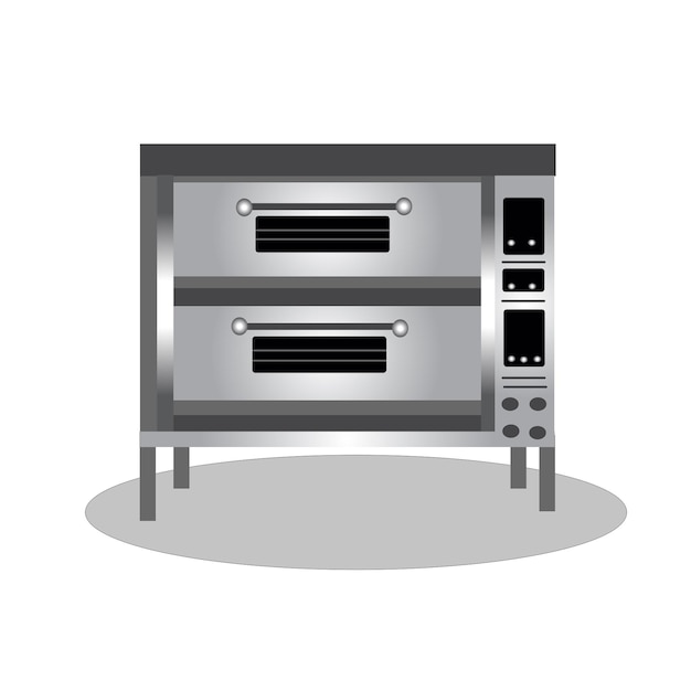 Vettore illustrazione vettoriale del forno elettrico per uso cucina