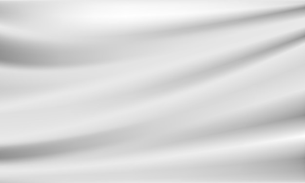 vector illustration of empty white cloth banner