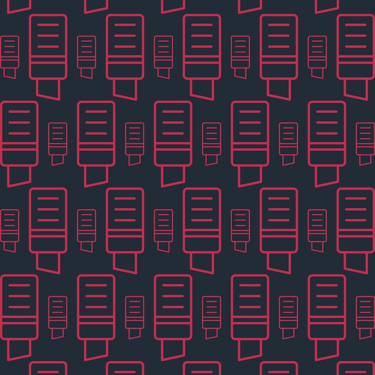 Vector vector illustration of eraser seamless pattern background