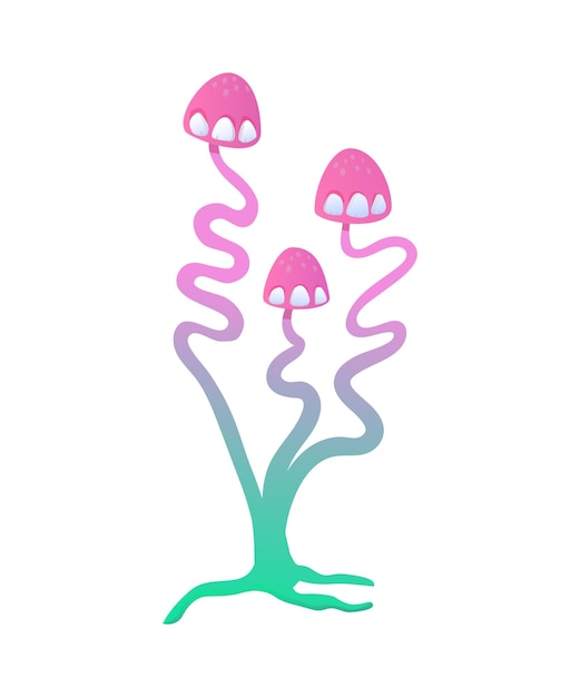 Vector vector illustration of fantasy tree