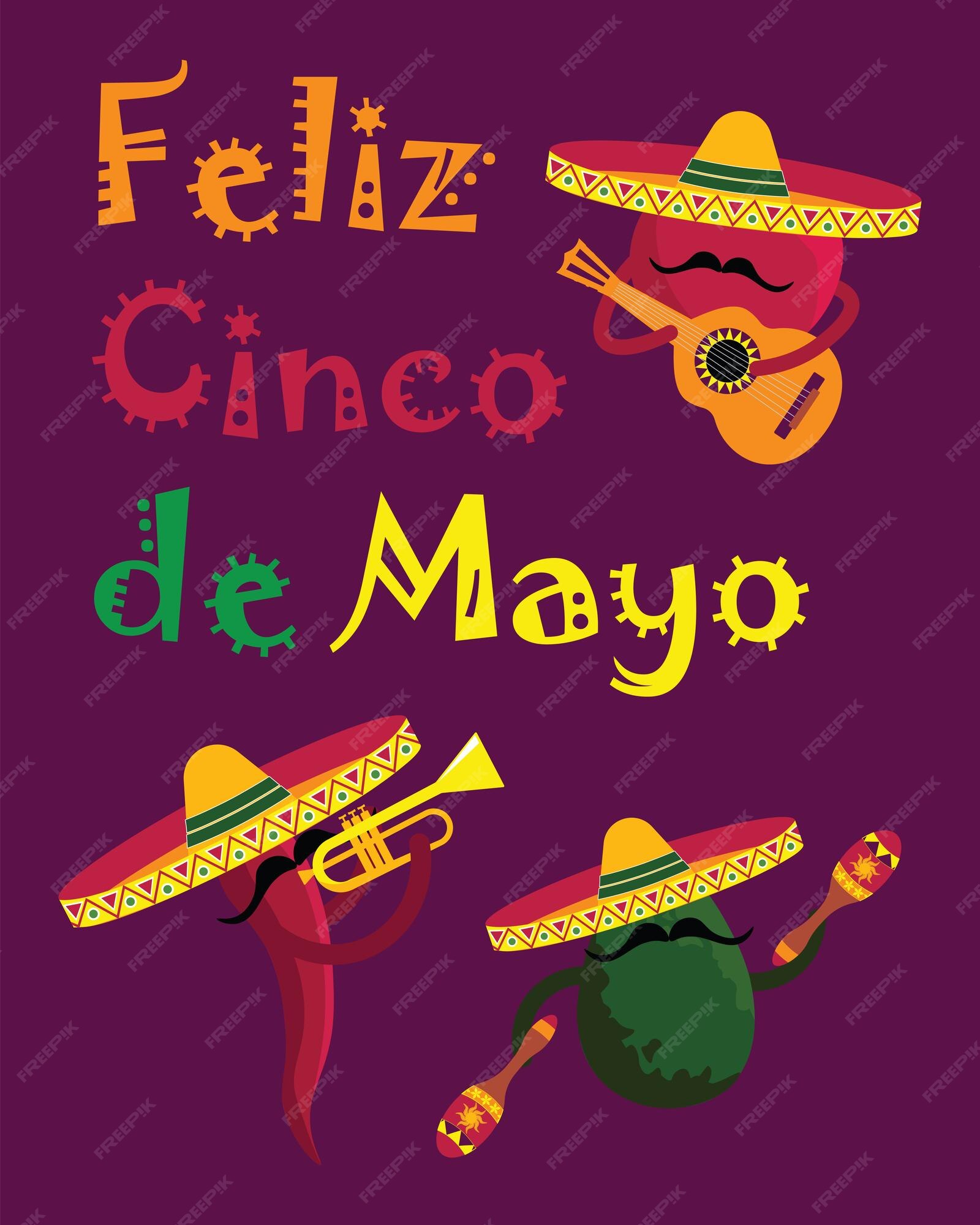 Premium Vector Vector illustration feliz cinco de mayo happy fifth of