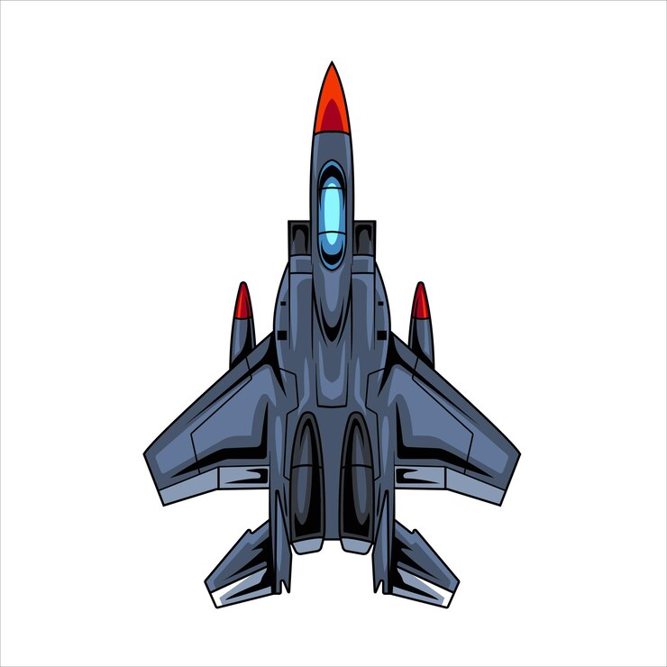 Vector 빈티지 일러스트로 전투기 터 일러스트레이션