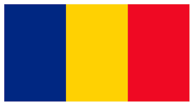 vector illustration of the flag of Romania