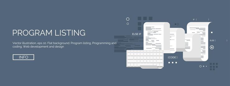 Vector 터 일러스트레이션 플래트 컴퓨팅 배경 프로그래밍 코딩 웹 개발 검색 엔진