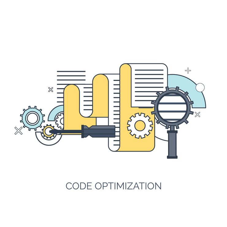 Vector vector illustration flat computing background programming coding web development and search seo