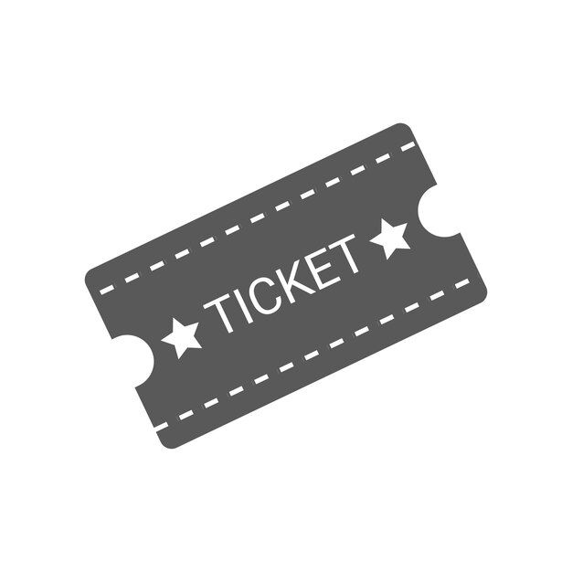 vector illustration of flat design ticket icon.