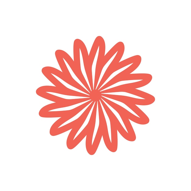 Vector illustration of Flat Flower