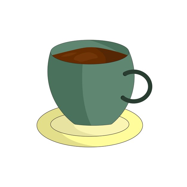 Вектор Векторная иллюстрация чашки кофе