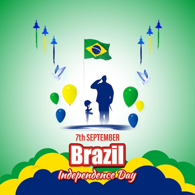 ブラジル独立記念日のベクトル図