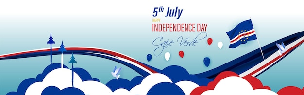 Вектор Векторная иллюстрация ко дню независимости кабо-верде