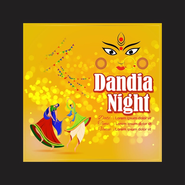 Dandiya 夜の挨拶のベクトル図