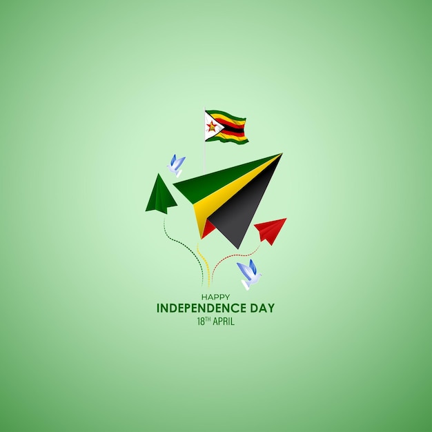 Вектор Векторная иллюстрация к счастливой независимости зимбабве