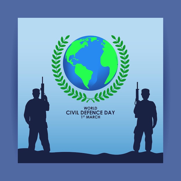 ベクトル 世界市民防衛の日のベクトル図