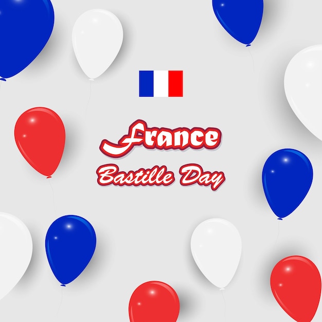 Vector illustration for France Bastille day