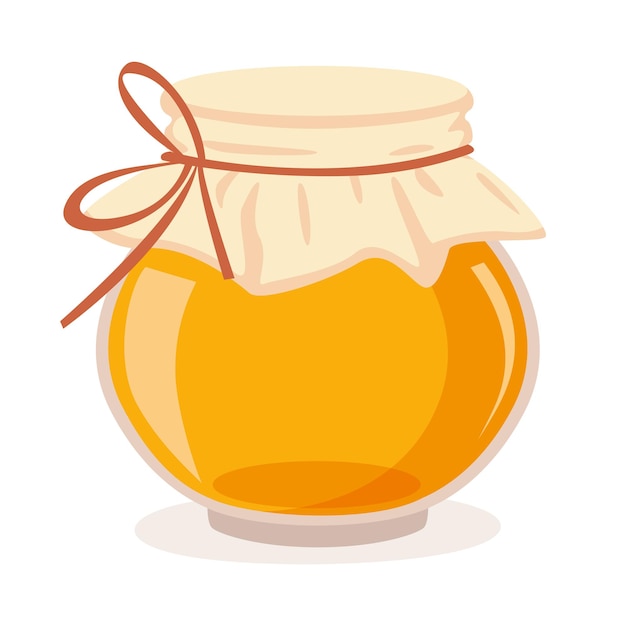 Vector vector illustration of fresh honey